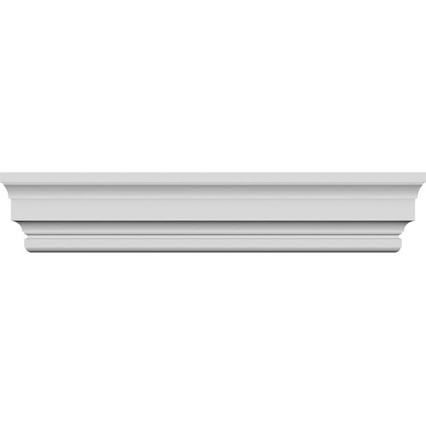 Ekena Millwork 136" Bottom Width x 139 3/4" Top Width x 7 1/8"H x 5/8"P Stockport Crosshead CRH07X136ST - main